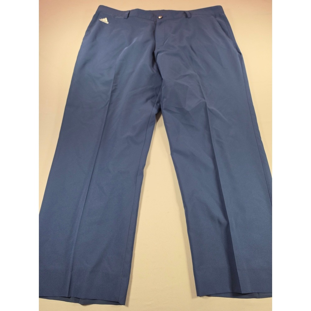 Adidas Climalite Mens Golf Pants Navy Blue Flat Front 40x32 (28 Inseam)